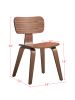 ACME Casson Side Chair (Set-2), Walnut Finish DN02310