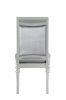 ACME Maverick Side Chair (Set-2), Fabric & Platinum (2Pc/1Ctn) 61802